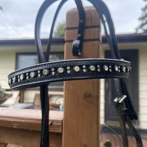 Bling brow band with Bobby’s English Tack Bridle